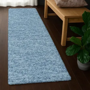 Luxury Washable Voyage Denim 2\'3\" x 7\'6\" Runner Rug