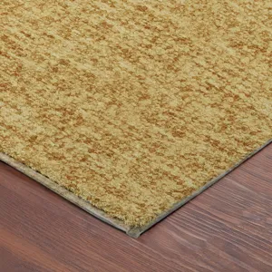 Luxury Washable Voyage Gold 8\' x 8\' Round Rug