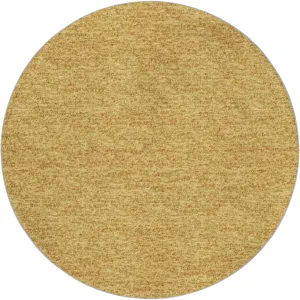 Luxury Washable Voyage Gold 8\' x 8\' Round Rug