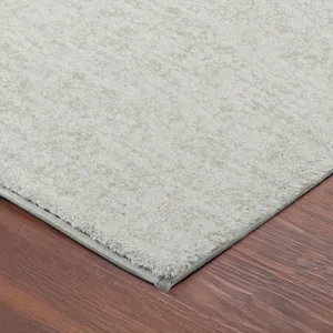 Luxury Washable Voyage Ivory 2\'3\" x 7\'6\" Runner Rug