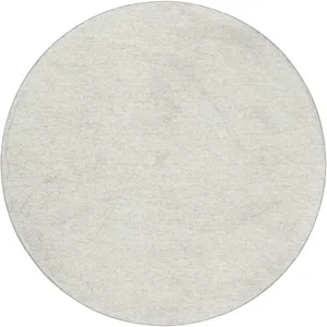 Luxury Washable Voyage Ivory 8' x 8' Round Rug