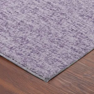 Luxury Washable Voyage Lavender 2\'3\" x 7\'6\" Runner Rug