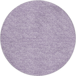 Luxury Washable Voyage Lavender 8' x 8' Round Rug