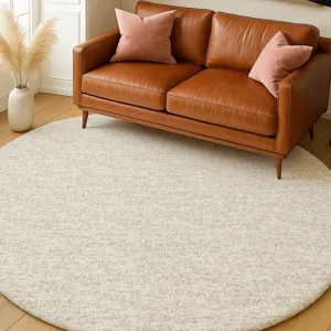 Luxury Washable Voyage Linen 8\' x 8\' Round Rug