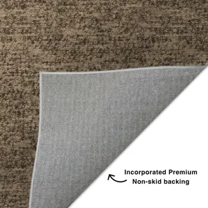Luxury Washable Voyage Mocha 8\' x 10\' Rug