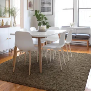 Luxury Washable Voyage Mocha 8\' x 10\' Rug