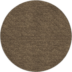 Luxury Washable Voyage Mocha 8' x 8' Round Rug