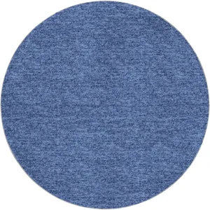 Luxury Washable Voyage Navy 8' x 8' Round Rug