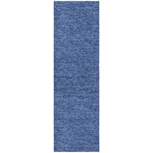 Luxury Washable Voyage Navy 2'3" x 7'6" Runner Rug
