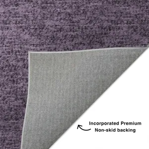 Luxury Washable Voyage Plum 5\' x 7\'6\" Rug