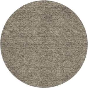 Luxury Washable Voyage Putty 8' x 8' Round Rug