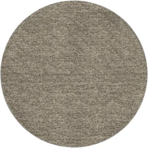 Luxury Washable Voyage Putty 8' x 8' Round Rug