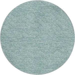 Luxury Washable Voyage Seafoam 8' x 8' Round Rug