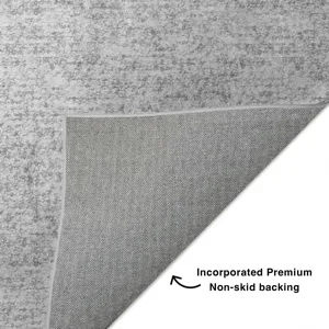 Luxury Washable Voyage Silver 5\' x 7\'6\" Rug