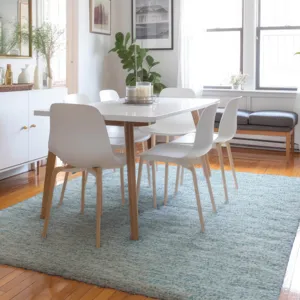 Luxury Washable Voyage Sky 2\'6\" x 3\'10\" Rug