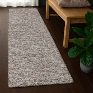 Luxury Washable Voyage Taupe 2\'3\" x 7\'6\" Runner Rug