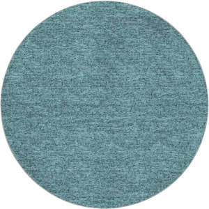 Luxury Washable Voyage Teal 8' x 8' Round Rug