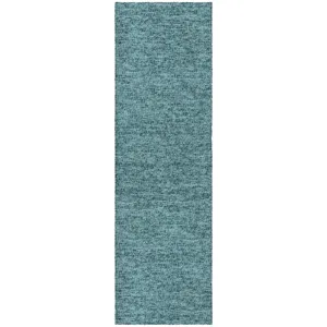 Luxury Washable Voyage Teal 2\'3\" x 7\'6\" Runner Rug