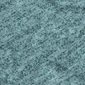 Luxury Washable Voyage Teal 2\'3\" x 7\'6\" Runner Rug