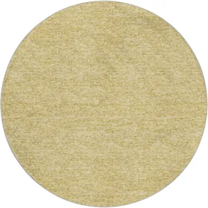 Luxury Washable Voyage Wheat 8' x 8' Round Rug