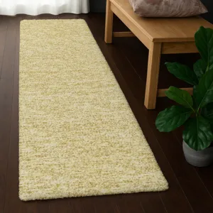 Luxury Washable Voyage Wheat 2\'3\" x 7\'6\" Runner Rug