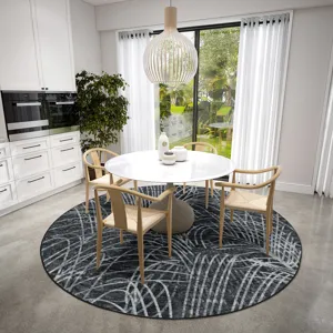 Winslow Midnight 6\' x 6\' Round Rug