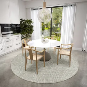 Winslow Taupe 4\' x 4\' Round Rug