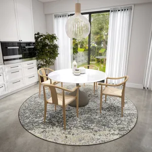 Winslow Graphite 4\' x 4\' Round Rug
