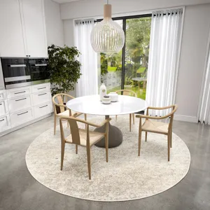 Winslow Khaki 4\' x 4\' Round Rug
