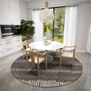 Winslow Coffee 8\' x 8\' Round Rug