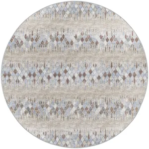 Winslow Taupe 8\' x 8\' Round Rug