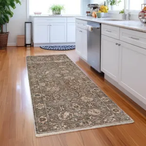 Yarra Pewter 2\'3\" x 7\'10\" Runner Rug