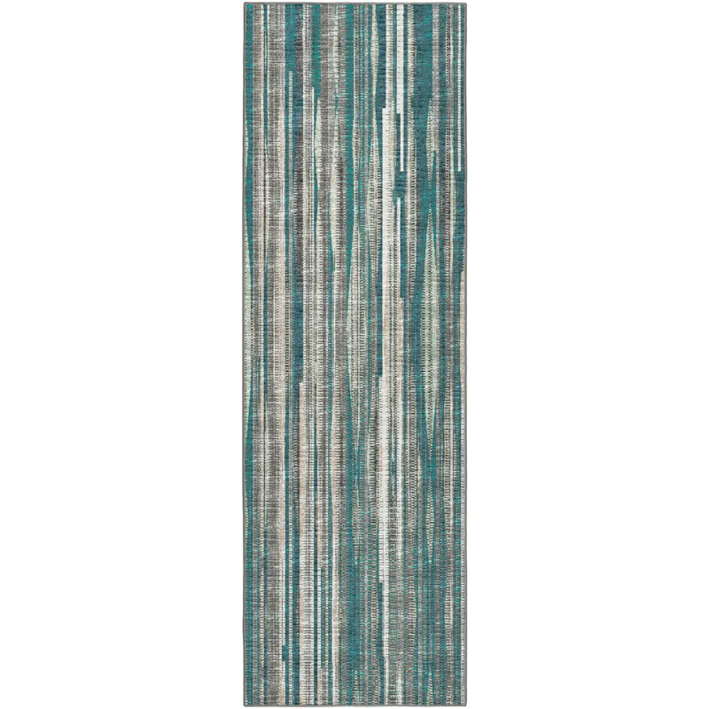 Amador Teal 2\'6\" x 10\' Runner Rug