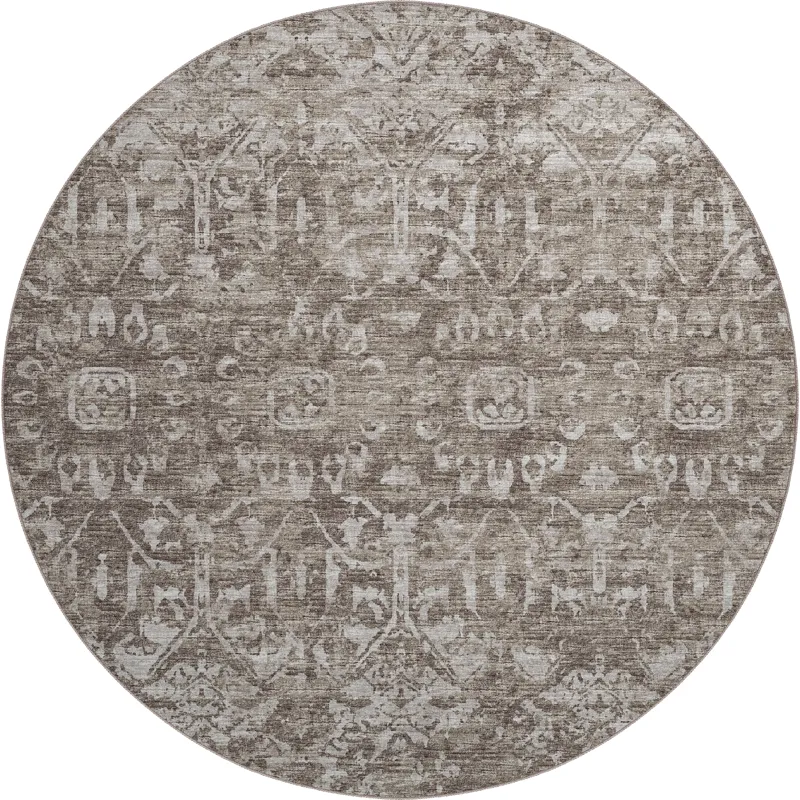 Aberdeen Fudge 8\' x 8\' Round Rug