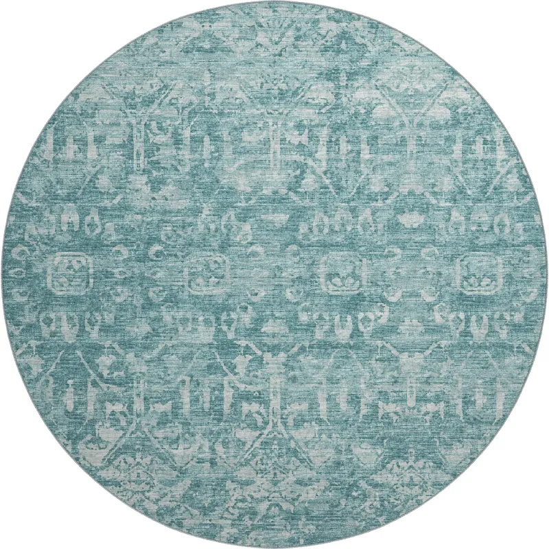 Aberdeen Seaside 8\' x 8\' Round Rug