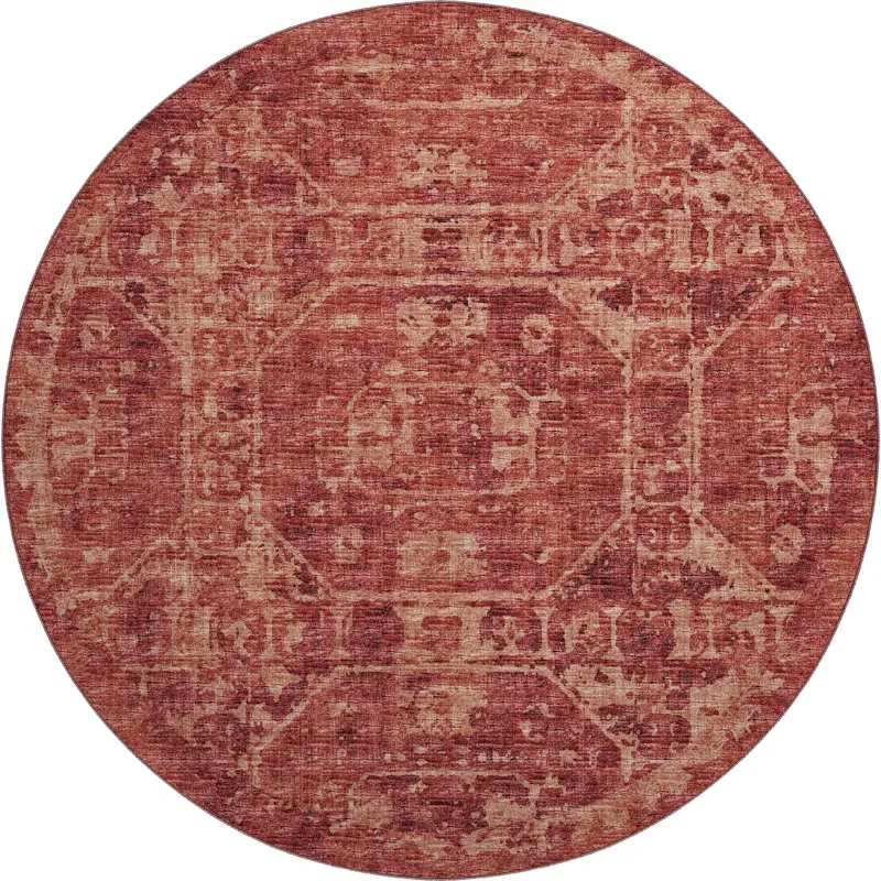 Aberdeen Paprika 8\' x 8\' Round Rug