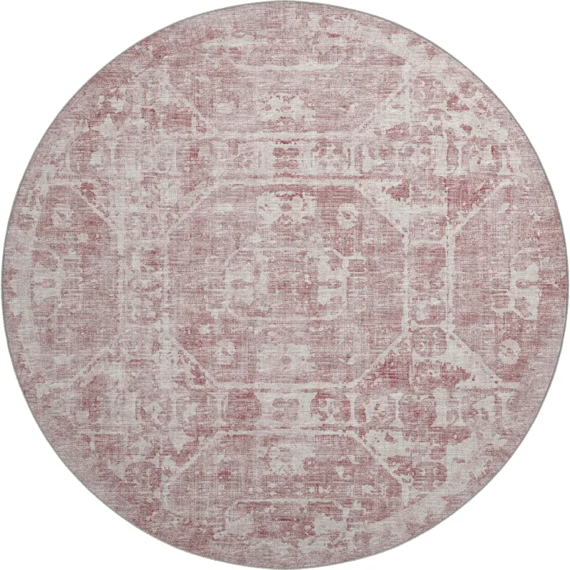 Aberdeen Rose 8\' x 8\' Round Rug