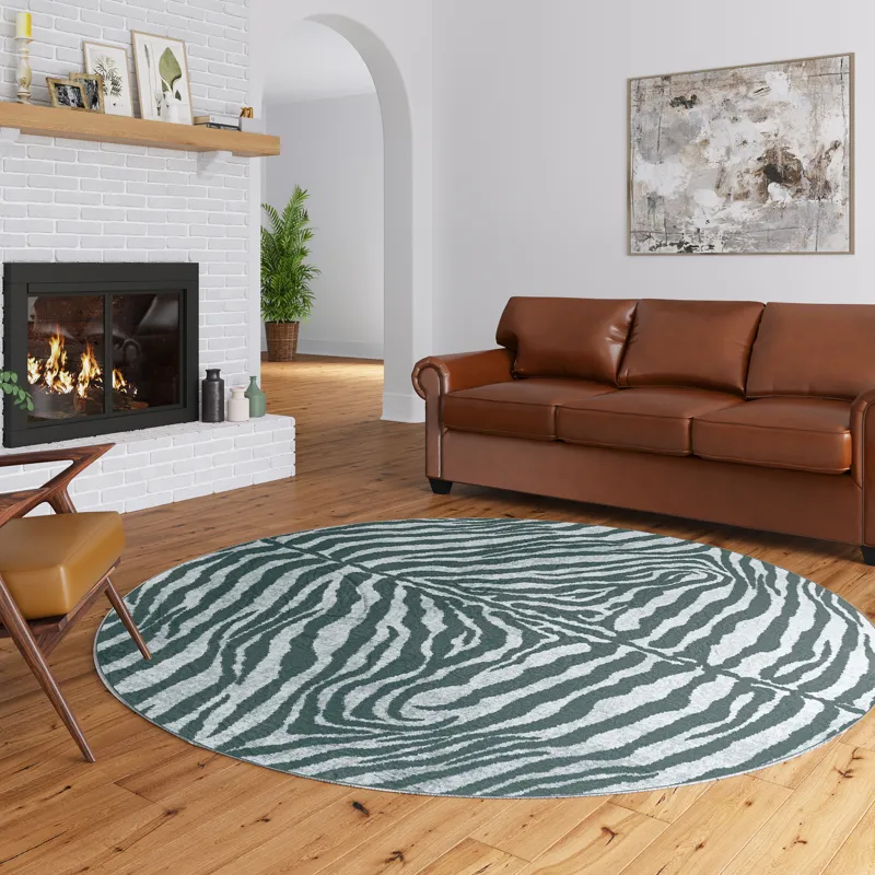 Akina Flannel 8\' x 8\' Round Rug