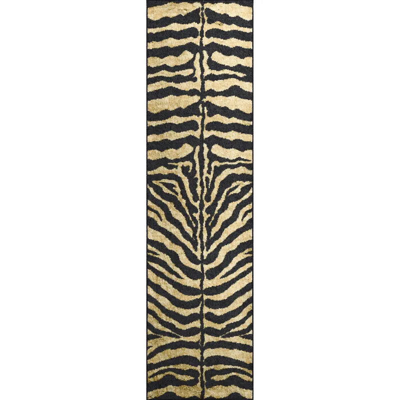 Akina Gold 2\'3\" x 7\'6\" Runner Rug