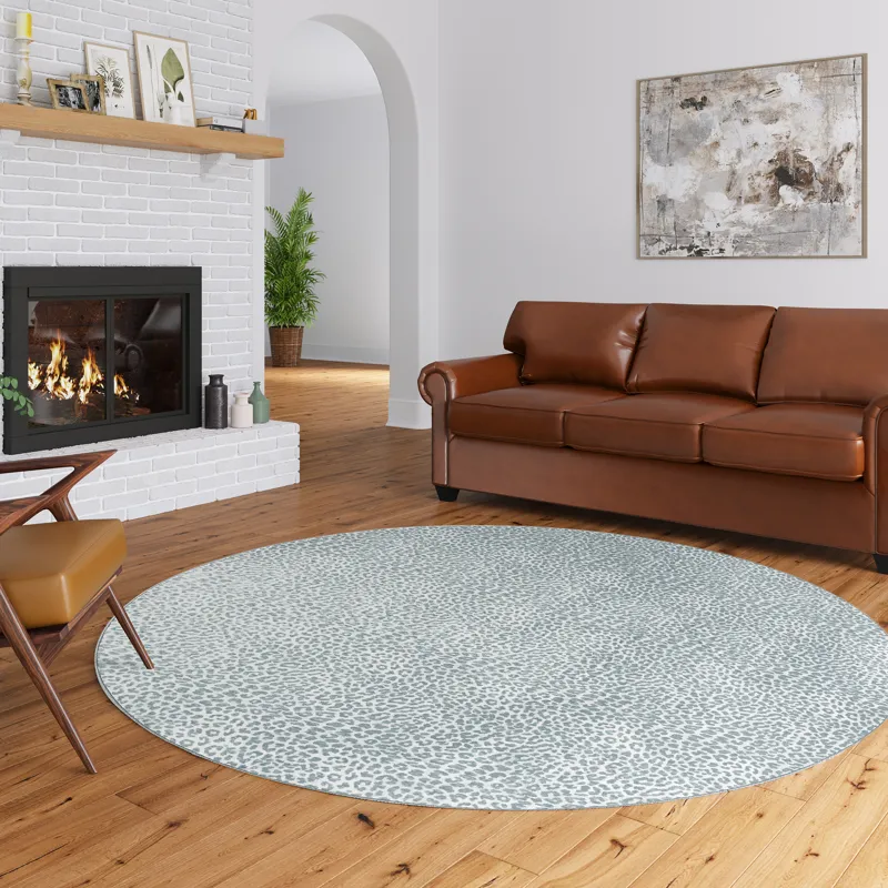 Akina Flannel 8\' x 8\' Round Rug