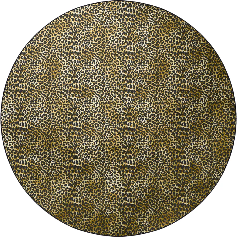 Akina Gold 8\' x 8\' Round Rug