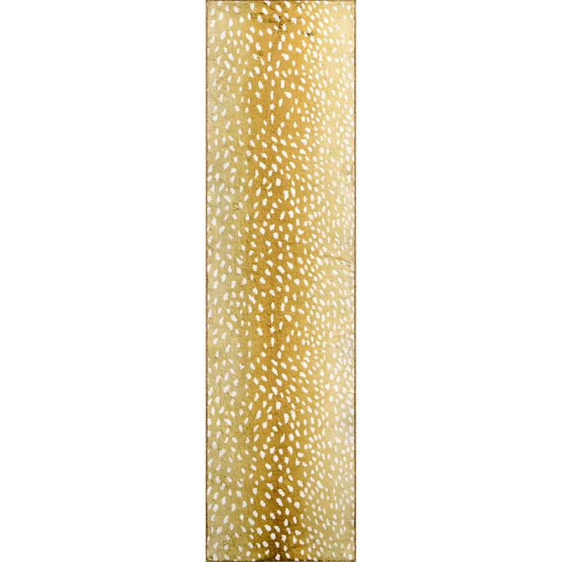 Akina Gold 2\'3\" x 7\'6\" Runner Rug