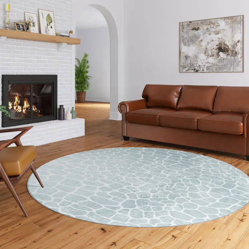 Akina Flannel 8\' x 8\' Round Rug