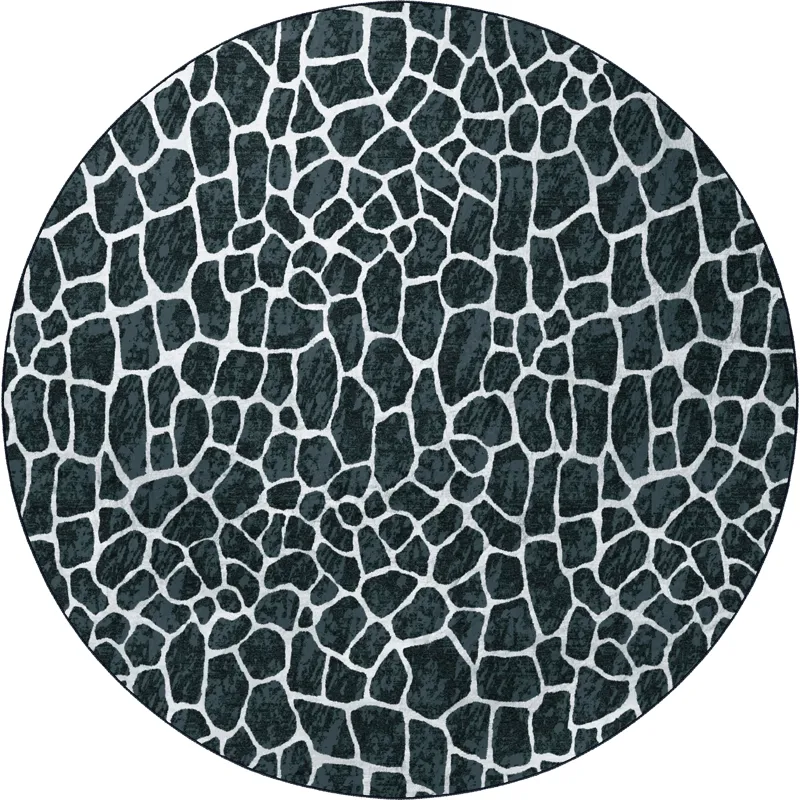 Akina Midnight 8\' x 8\' Round Rug