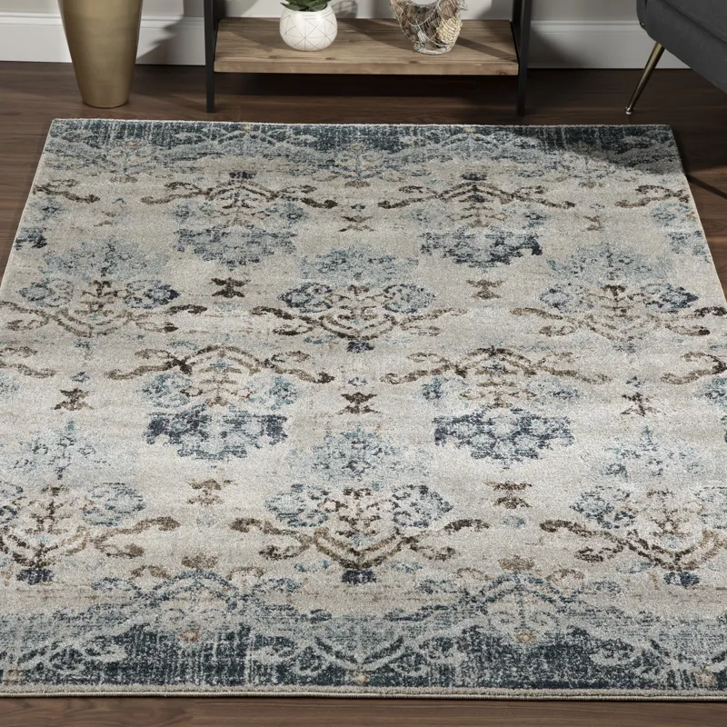 Antigua Blue 9\'6\" x 13\'2\" Rug