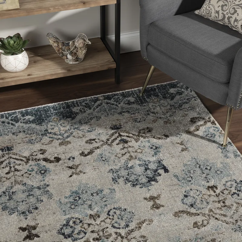 Antigua Blue 9\'6\" x 13\'2\" Rug