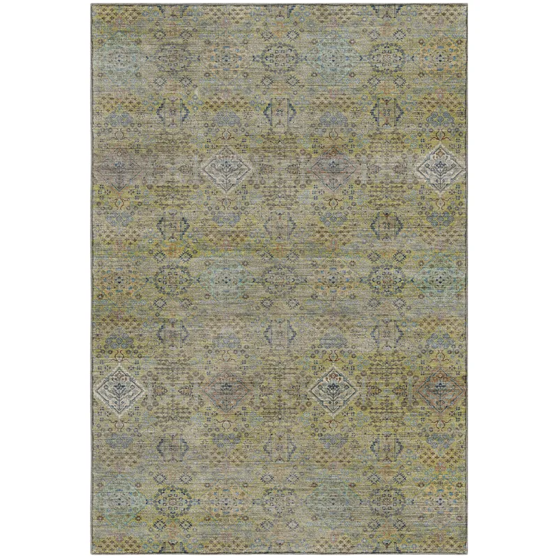 Machine Washable Aristo Aloe 2\'6\" x 3\'10\" Rug