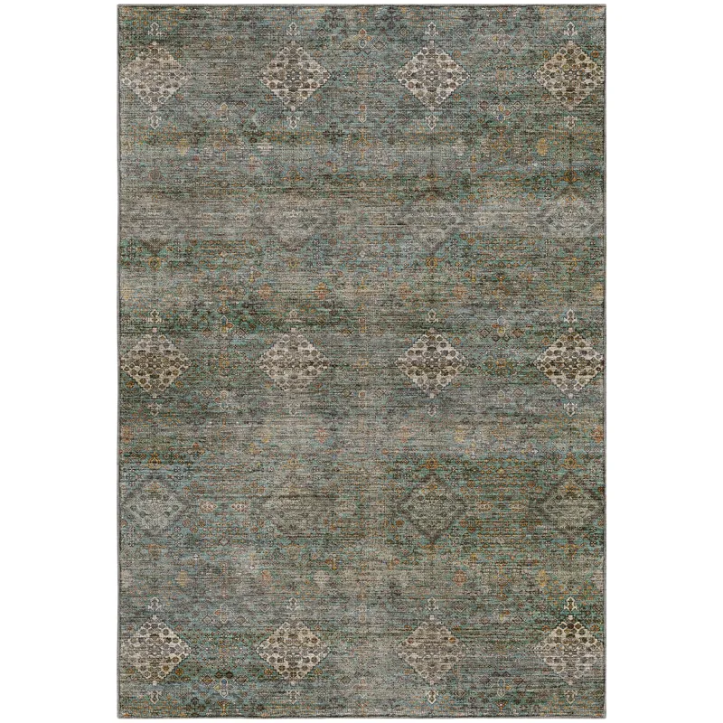 Machine Washable Aristo Teal 3\' x 5\' Rug