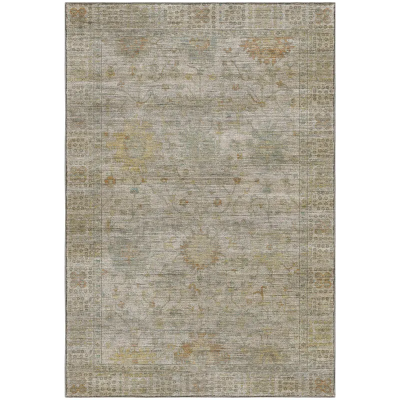 Machine Washable Aristo Ivory 8\' x 10\' Rug