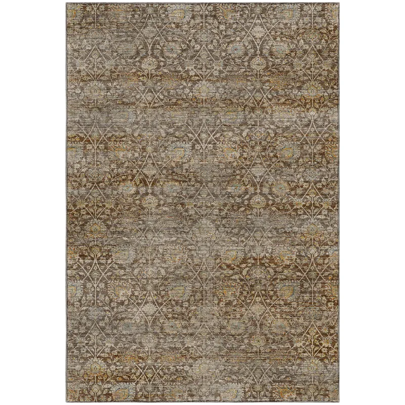 Machine Washable Aristo Coffee 8\' x 10\' Rug